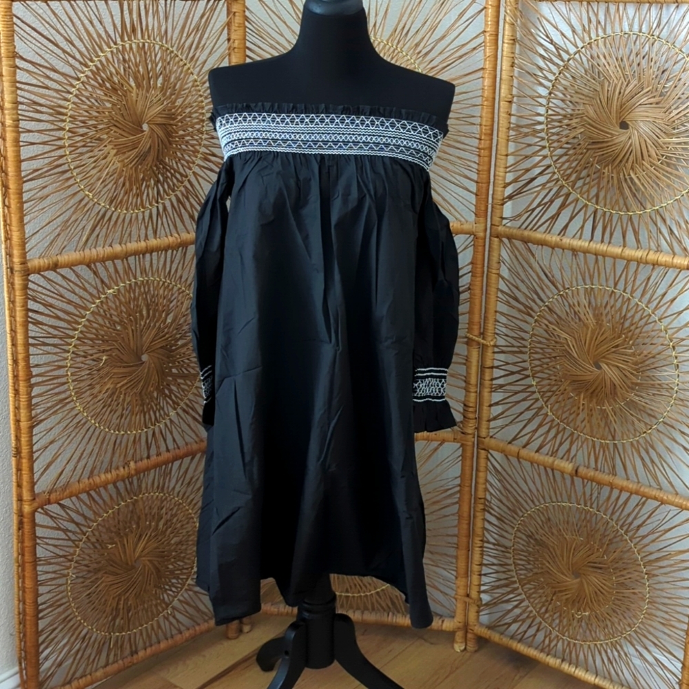 Maje off shoulder dress